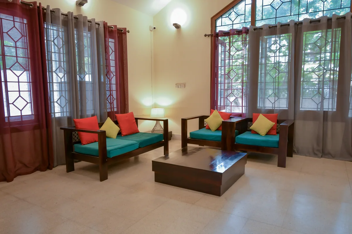Living & Common Areas at Espacio – Homestay in Koramangala