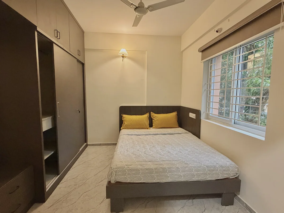 Cozy 2-Bedroom Apartment with Balcony at HomeSlice Meraki – Boutique Apartment in Whitefield, photograph 1 of 10