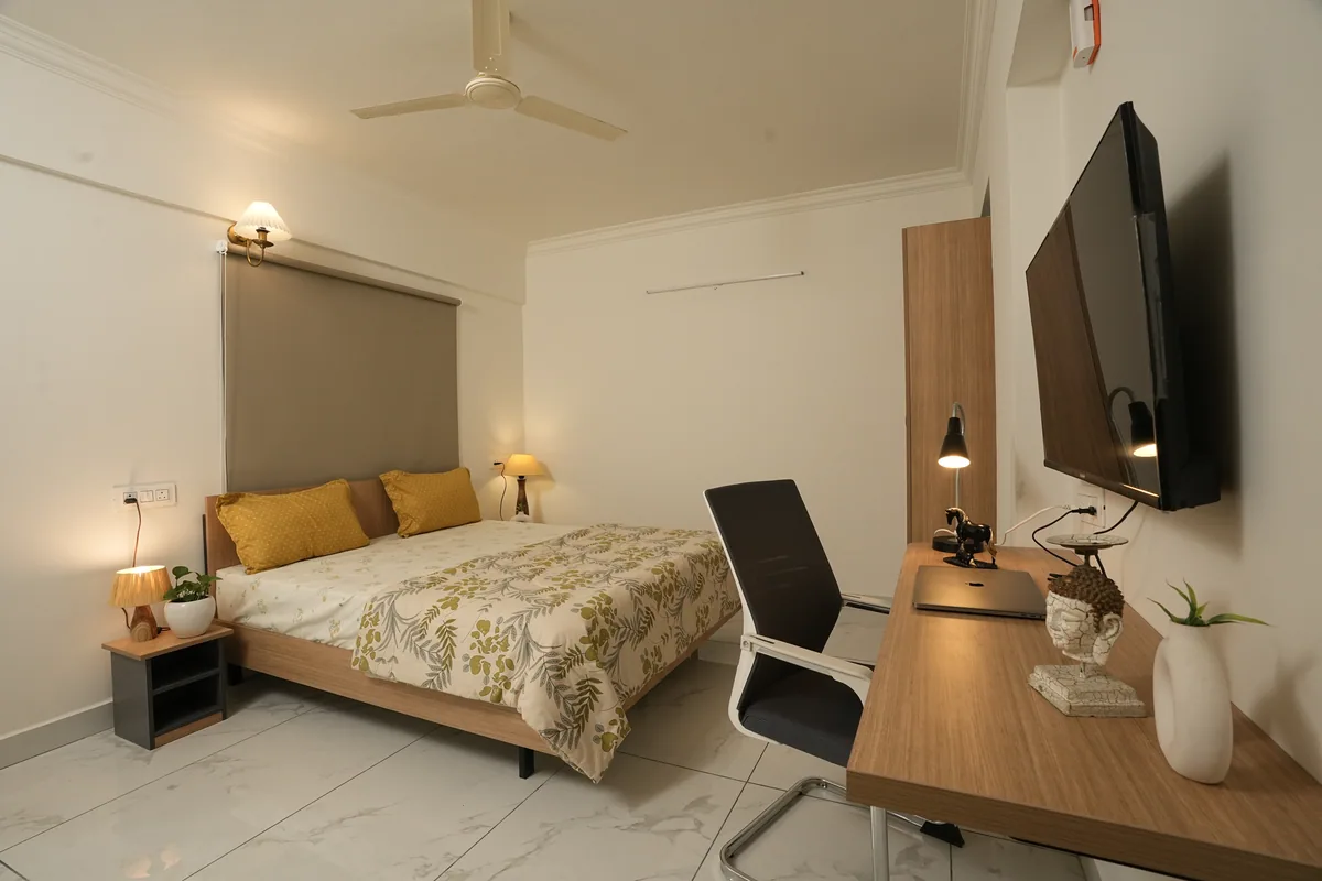 Deluxe King Room at HomeSlice Sarjapur – Balcony Rooms